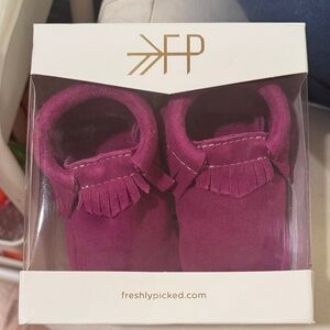 Freshly Picked Vibrant Plum Kids Moccasins